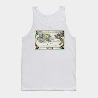 Heinrich Scherer - Voyage Map 1703 -  Ancient Worlds Tank Top